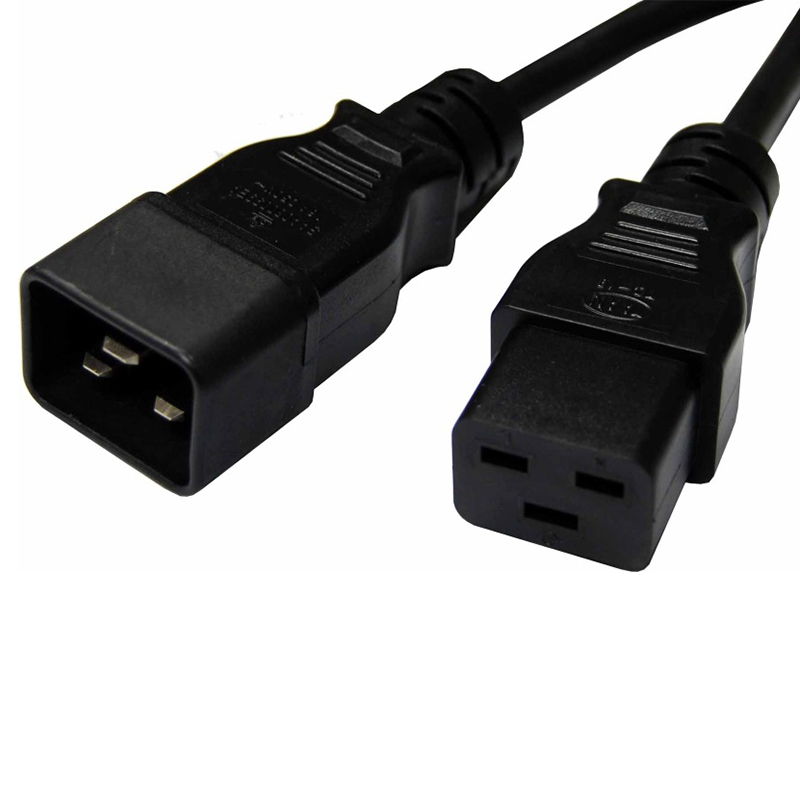 8Ware Lead 15A IEC-C19 to IEC-C20 Power Extension Cable Male to Female - (RC-3084-030)