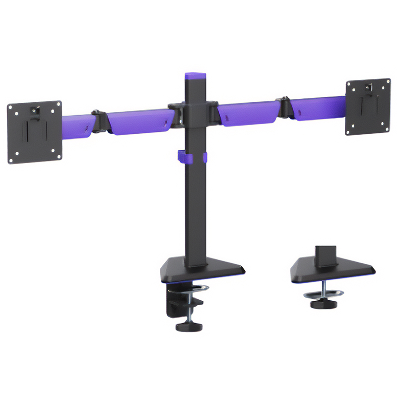 Brateck Amethyst Articulating Gaming Dual Monitor Arm Fit Screen Size 17in-32in - Matte Black (LDT89-C024)