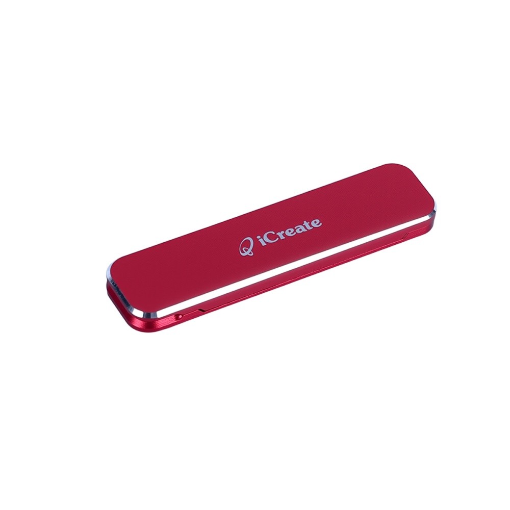iCreate Ultra-Thin Holder Stand Mini Portable Kickstand for Smart Phone - Red