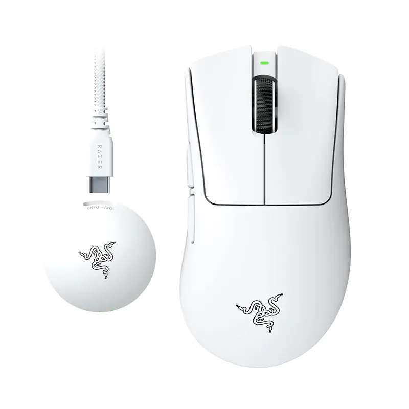 Razer DeathAdder V4 Pro Wireless Esports Gaming Mouse - White