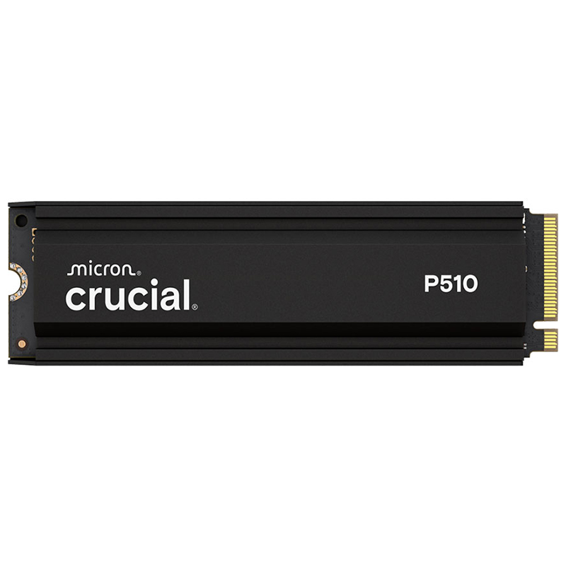 Crucial P510 2TB PCIe Gen5 M.2 2280 NVMe SSD with Heatsink
