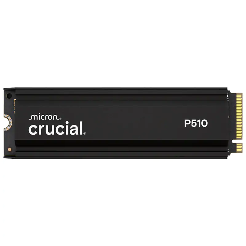 Crucial P510 2TB PCIe Gen5 M.2 2280 NVMe SSD with Heatsink