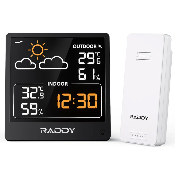 ThermoPro Indoor Outdoor Thermometer Wireless Hygrometer, 500FT Inside Outside Thermometer, Remote Temperature Monitor With Cold-Resistant Sensor, Outdoor Thermometers For Patio Home Greenhouse