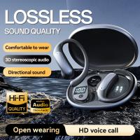 Bluetooth Headphones Sport In-Ear Headphones Wireless Bluetooth 5.4 with HD Microphone, Hi-Fi Stereo, Driver Sport Earphones, LED Display - Black