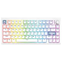 Fantech MAXFIT8 QMK Wireless Mechanical Keyboard White - Brown Switch (KBFTMK921WHBW)