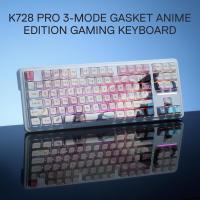 Keyboards-Redragon-K728-PRO-SE-80-87-Keys-Wireless-Gasket-RGB-Gaming-3-Mode-Anime-Mechanical-Keyboard-Hot-Swap-South-Facing-LED-Socket-5-Layer-Noise-Dampening-9