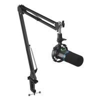 Maono PD200XS USB/XLR Dynamic Microphone Set with Boom Arm - Black (MNPD200XSBK)