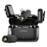 Maono WAVE T1 MINI Wireless Microphone 2 Mics with Charging Case - Type-C & Lightning (MNWM622PBC2)