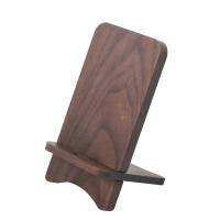 Solid wood phone stand, desktop wooden phone stand, simple phone Holder, sompatible wiht all Phones(walnut wood)