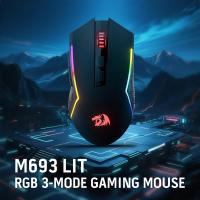 Redragon-M693-LIT-Wireless-Gaming-Mouse-12800-DPI-Mice-w-3-Mode-Connection-BT-2-4G-Wireless-7-Macro-Buttons-Reliable-Power-Capacity-6