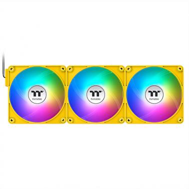 Thermaltake CT140 EX ARGB Standard Blades 140mm PWM Bumblebee Fan - 3 Pack (CL-F217-PL14BB-A)
