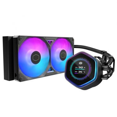 Cooler Master MasterLiquid 240 Atmos II LCD ARGB 240mm CPU Cooler (MLX-D24M-A25SZ-L1)