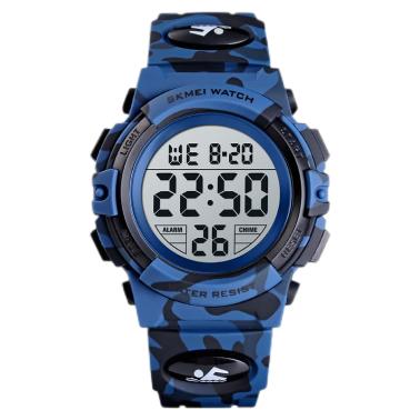Children's multifunctional waterproof outdoor student electronic watch 1548-dark blue