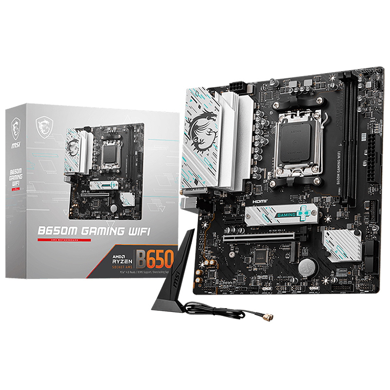 MSI B650M Gaming WiFi AM5 mATX Motherboard (MSI B650M GAMING WIFI)