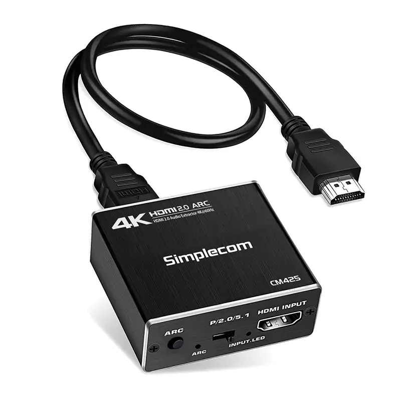 Simplecom HDMI Audio Extractor Optical SPDIF Stereo