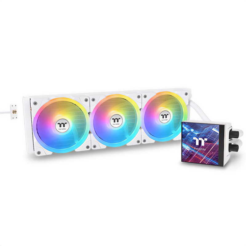 Thermaltake MAGFloe 420 Ultra 420mm ARGB AIO Liquid Cooler - Snow (CL-W452-PL14SW-A)