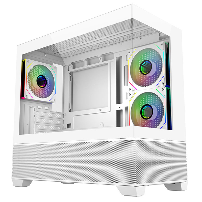 Cooler Master Elite 490 ARGB mATX Case - White (E490-WHNN-S00)
