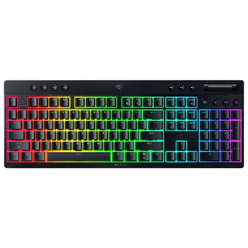 Razer BlackWidow V4 Low-profile HyperSpeed Wireless Mechanical Gaming Keyboard - Orange Tactile Switch (RZ03-05270800-R3M1)