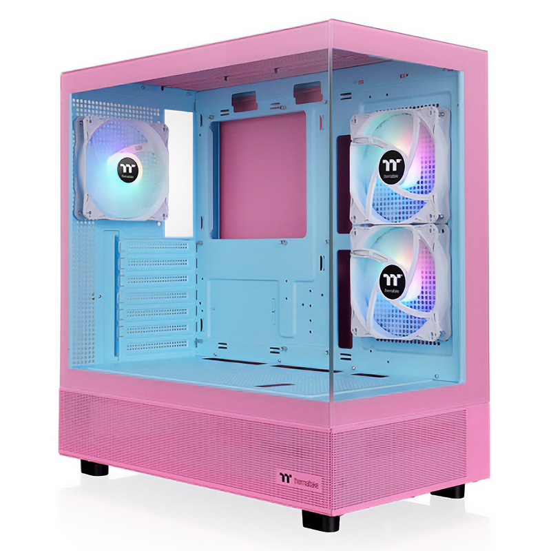 Thermaltake View 270 Plus TG ARGB Mid Tower E-ATX Case - Bubble Pink Edition (CA-1Y7-00MAWN-00)