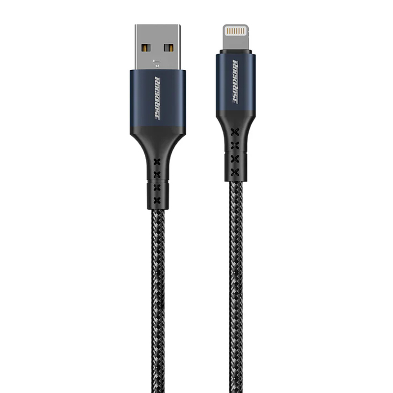 Rockrose Sparta AL Nano USB-A to Lightning Fast Charging Cable - 50cm (RRCS27L)