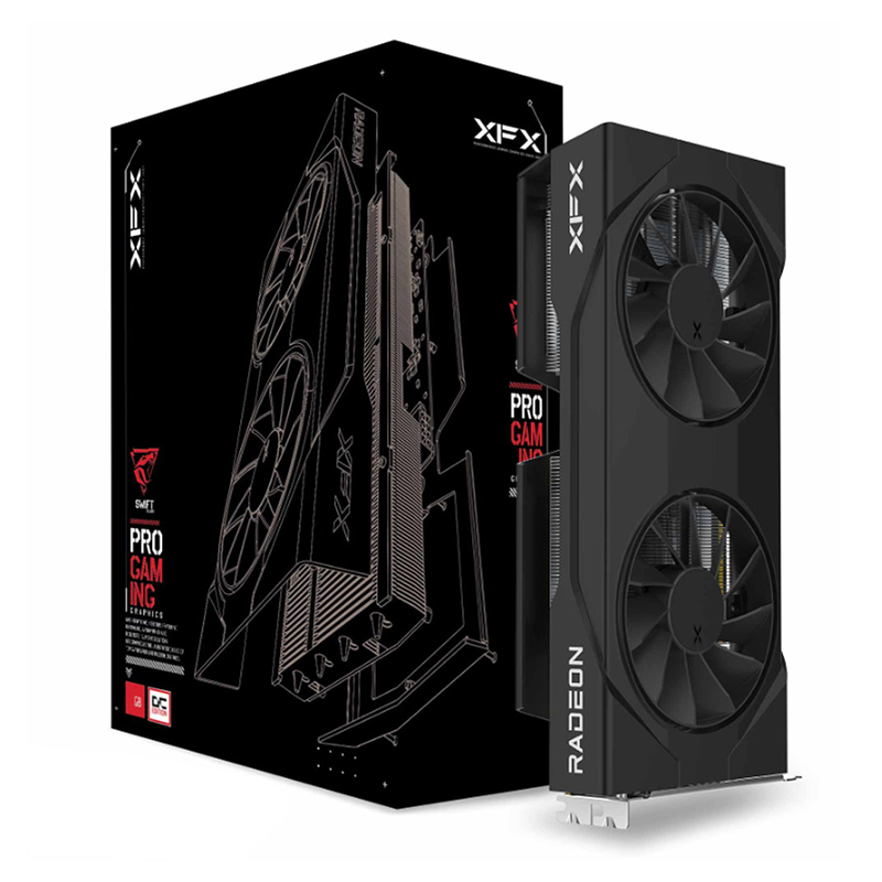 XFX Swift AMD Radeon RX 9060 XT OC Dual Fan Gaming Edition 8G Graphics Card (RX-96TSW8GBQ)