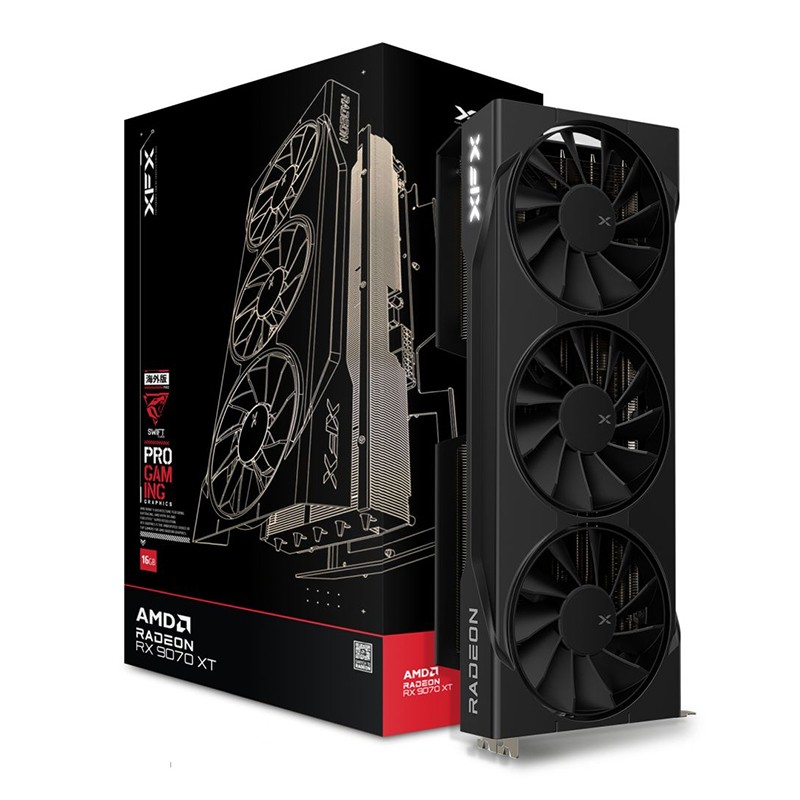 Mac Pro Blender 5700 Xt XFX Swift AMD Radeon RX 9070 XT Triple Fan