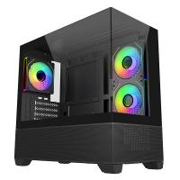 Cooler Master Elite 490 ARGB mATX Case - Black (E490-KHNN-S00)