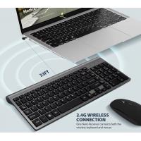 2.4G office wireless keyboard ultra-thin silent ergonomic keyboard mouse set 