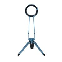 iCreate Portable Triangle Metal Stand with Spring Buckle Suit for MagSafe Smartphones Live Broadcast - Blue