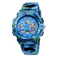 Smart-Watches-Waterproof-multifunctional-sports-watch-electronic-student-children-s-electronic-watch-1163-Light-blue-camouflage-2