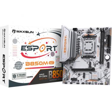 MAXSUN eSport B850M WIFI ICE AM5 DDR5 mATX Motherboard (MS-ES-B850M-WIFI-ICE)