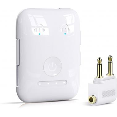 Premium Bluetooth 5.4 Transmitter, Airplane Wireless Adapter, Supports 2 AirPods/Headphones, Bluetooth Transmitter for TV, Airplane, Gym