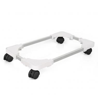 Adjustable Mobile Computer Tower Stand with 4 Locking Wheels, Heavy Duty PC Case Holder CPU Stand Fits Most ATX Towers for Better Cooling