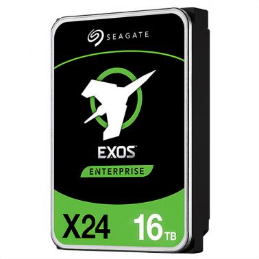 Seagate 16TB Exos X24 3.5in SATA 7200RPM Enterprise Hard Drive (ST16000NM002H)