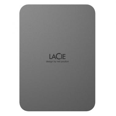 LaCie 2TB Mobile Drive Secure USB-C Portable Hard Drive - Space Grey (STLR2000400)