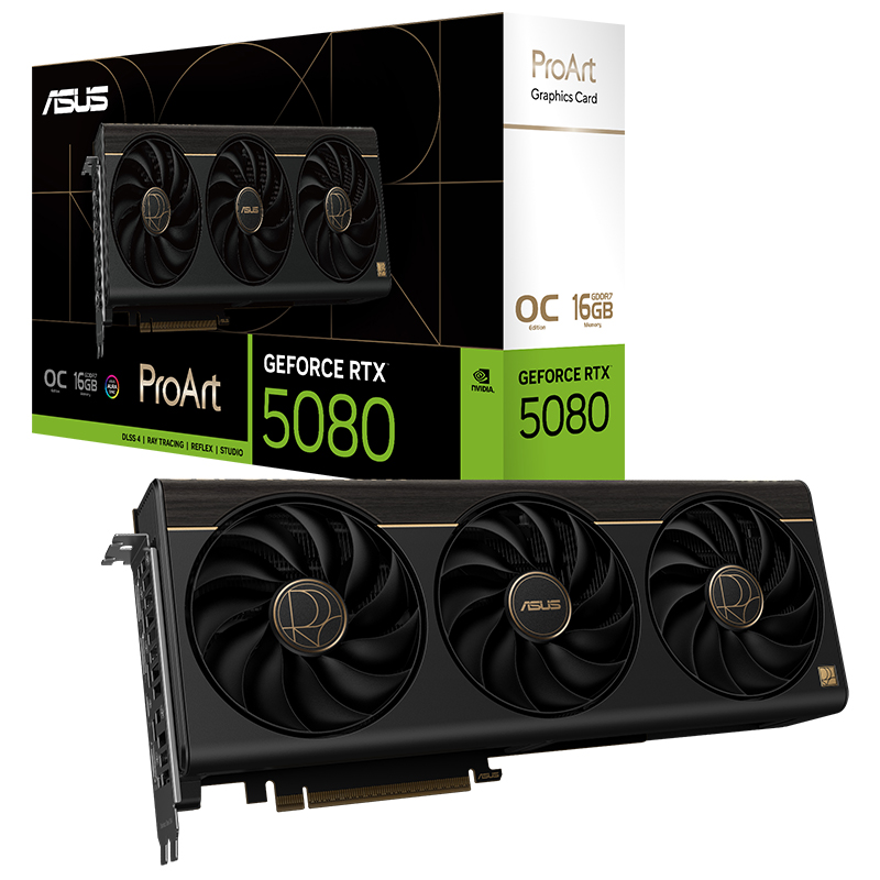 Asus ProArt GeForce RTX 5080 OC 16G Graphics Card (PROART-RTX5080-O16G)