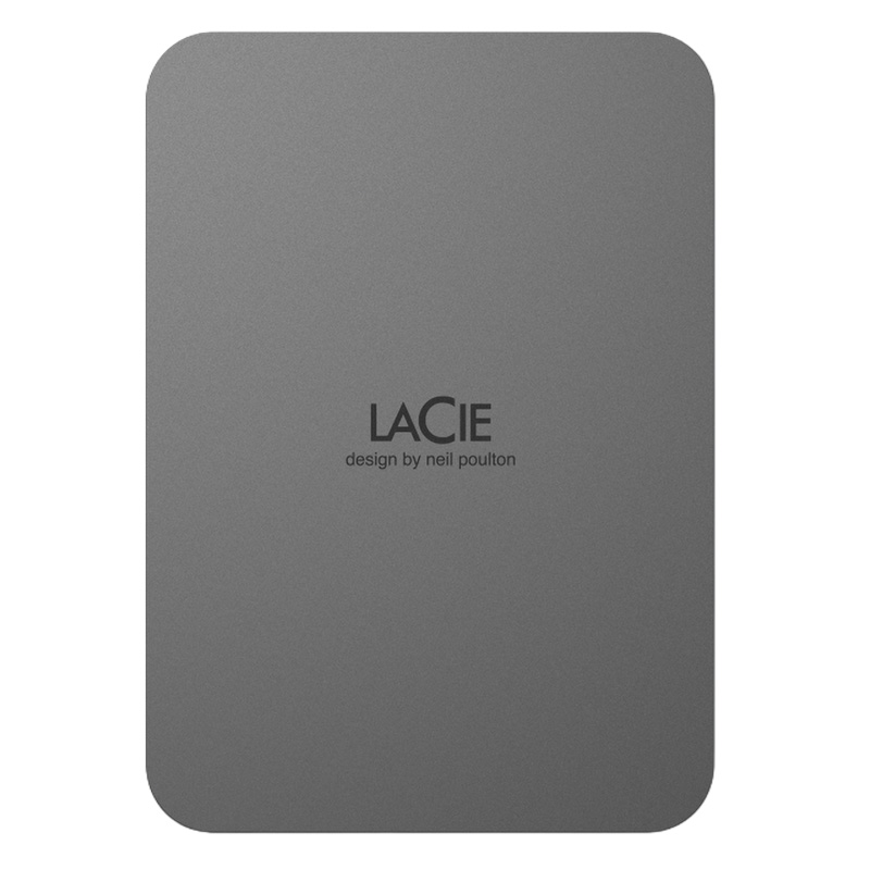 LaCie 4TB Mobile Drive Secure USB-C Portable Hard Drive - Space Grey (STLR4000400)