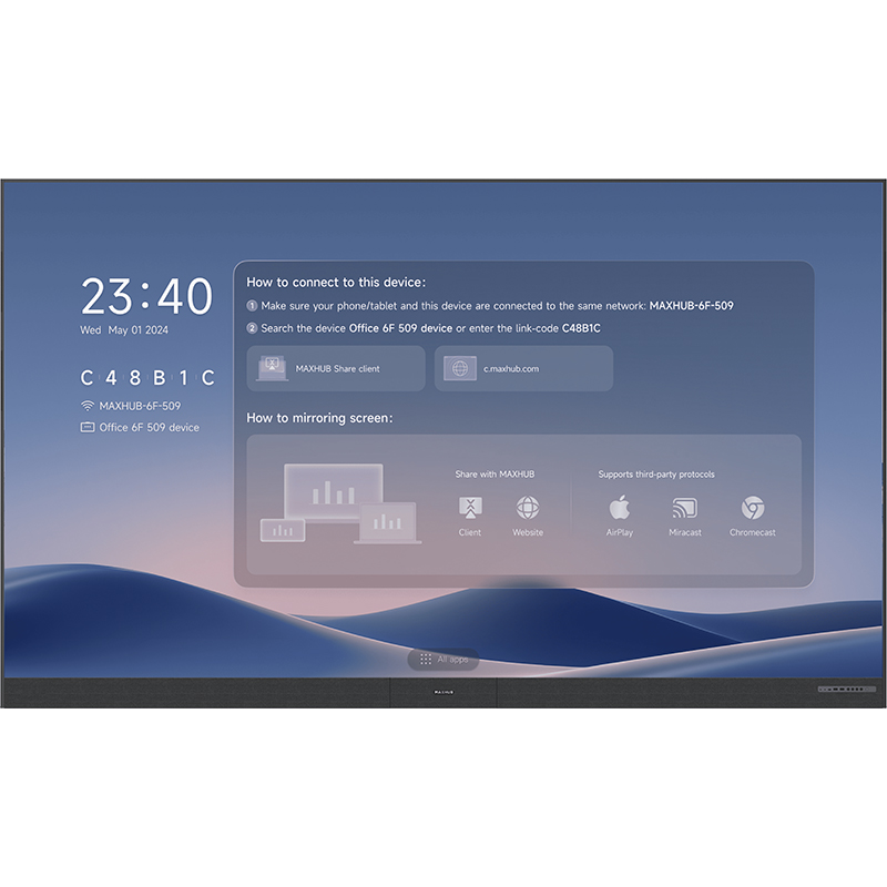 Maxhub Raptor V3 120in FHD A76+A55 64GB SSD 8GB RAM Android OS All-in-One Interactive Display (LX120V07)