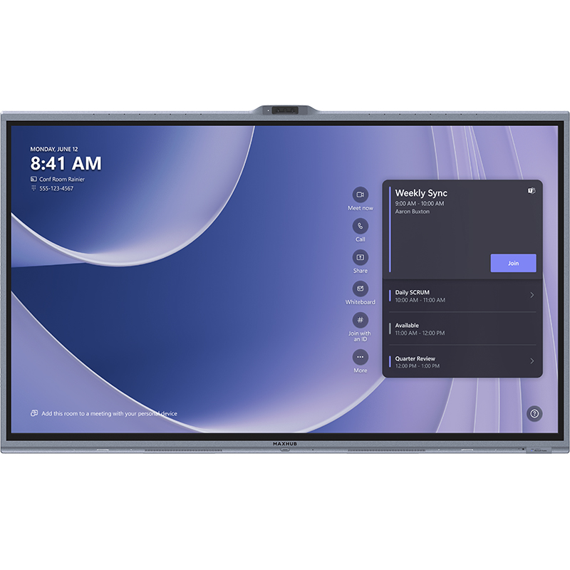 Maxhub XBoard V7 86in 4K UHD IPS i5-1240P 256GB SSD 16GB RAM W11IoT Microsoft Teams Rooms Interactive Touch Display (V865T) 