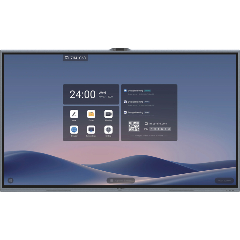 Maxhub XBoard V7 86in 4K UHD IPS Maxhub OS All-in-One Interactive Touch Display (V8650)