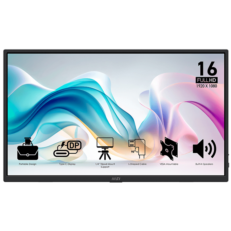 MSI 15.6in FHD IPS Portable Monitor (PRO MP165 E6)