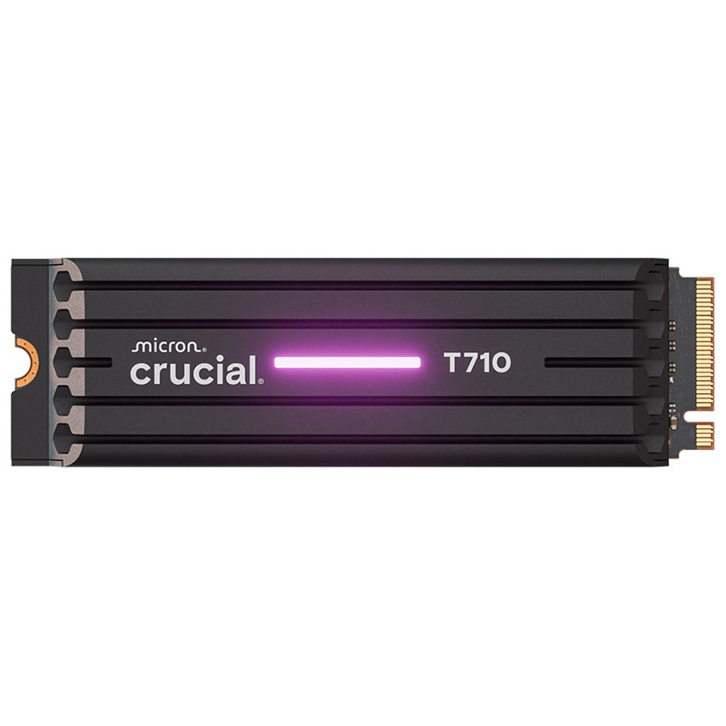 Crucial T710 4TB CT4000T710SSD5 PCIe Gen5 M.2 NVMe 2280 SSD with Heatsink