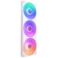 NZXT F360 RGB Core 360mm Single-Frame RGB Fan Unit with 3 x 120mm PWM Fans - White (RF-U36HF-W1)