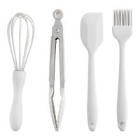 Household Food - grade Silicone Mini Baking Tools 4 - piece Set with High - temperature Resistance, Exclusive for Baby Supplementary Food