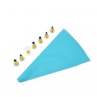 8-piece set of irregular-shaped stainless steel piping tips, thickened piping bags, auxiliary tools for cake and cream baking