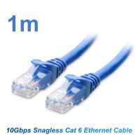 10Gbps Snagless Cat 6 Ethernet Cable - 1m, Cat 6 Cable, Cat6 Cord, Ethernet Cord, Blue