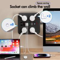 Powerboards-and-Adapters-Powerboard-USB-10in1-Power-Board-with-Surge-Protection-Smart-USB-C-Power-Board-with-4-Outlets-Wall-Mountable-Powerboard-with-2M-Power-Extension-Black-5