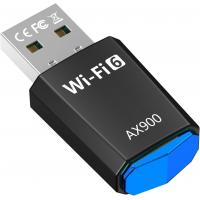 Wi-Fi 6 AX900 USB Adapter – Dual Band 2.4 GHz/5 GHz 900 Mbps Plug & Play Wireless Network Dongle for Desktop & Laptop