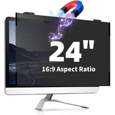 Computer Privacy Screen Filter 24" Monitor Privacy Screen Protector for 16:9 Aspect Ratio Monitor,Eye Protection Anti Glare Blue Light Screen Protecto