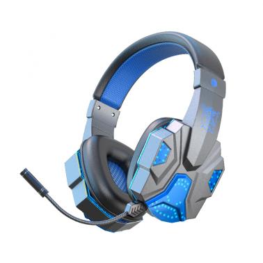 SY-T830 Wireless Gaming Headset Dual-mode Universal Bluetooth Headphones with Mic - Blue